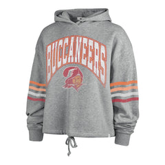 Tampa Bay Buccaneers '47 Women's Upland Bennett Pullover Hoodie - Heather Gray - 47 brand