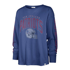 New England Patriots '47 Women's Tom Cat Lightweight Long Sleeve T-Shirt - Royal - 47 brand