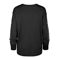 New Orleans Saints '47 Women's Tom Cat Lightweight Long Sleeve T-Shirt - Black - 47 brand