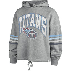 Tennessee Titans '47 Women's Upland Bennett Pullover Hoodie - Heather Gray - 47 brand