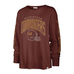 Washington Commanders '47 Women's Tom Cat Lightweight Long Sleeve T-Shirt - Burgundy - 47 brand
