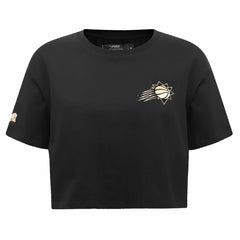 Phoenix Suns Pro Standard Women's Holiday Glam Boxy T-Shirt Black