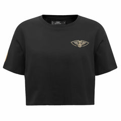 New Orleans Pelicans Pro Standard Women's Holiday Glam Boxy T-Shirt Black