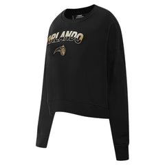 Orlando Magic Pro Standard Women's Glam Cropped Pullover Sweatshirt - Black