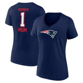 New England Patriots Women's Mother's Day V-Neck T-Shirt - Navy - Fanatics