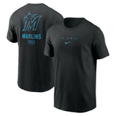 Miami Marlins Nike Large Logo Back Stack T-Shirt for sale