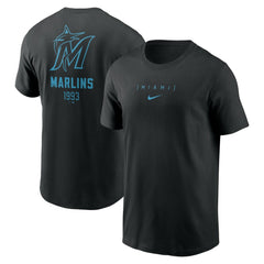 Miami Marlins Nike Large Logo Back Stack T-Shirt for sale