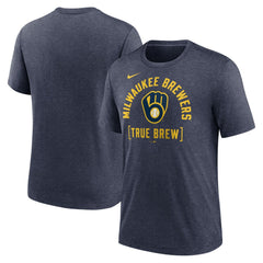 Milwaukee Brewers Nike Swing Big Tri-Blend T-Shirt Online