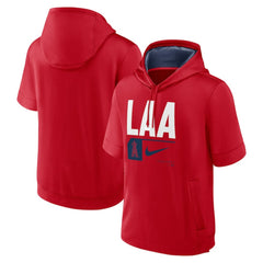 Los Angeles Angels Nike Tri Code Lockup Short Sleeve Pullover Hoodie for sale
