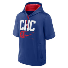 Chicago Cubs Nike Tri Code Lockup Short Sleeve Pullover Hoodie Outlet