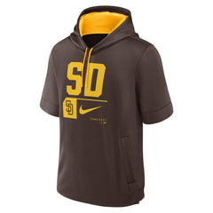 San Diego Padres Nike Tri Code Lockup Short Sleeve Pullover Hoodie Online