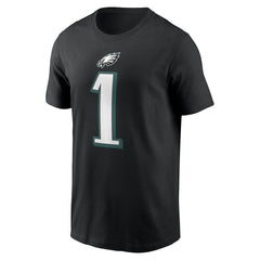 Jalen Hurts Philadelphia Eagles Player Name & Number T-Shirt - Black - Nike