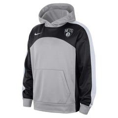 Nike Brooklyn Nets Authentic Starting Five Force Performance Pullover Hoodie Silver/Black