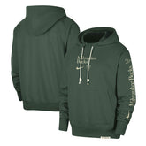Nike Milwaukee Bucks Authentic Performance Pullover Hoodie Hunter Green