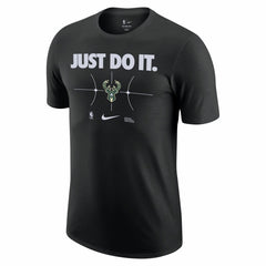 Nike Milwaukee Bucks Just Do It T-Shirt Black