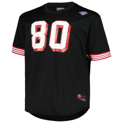 Jerry Rice San Francisco 49ers Big & Tall Mesh Player Name & Number Top - Black - Mitchell & Ness