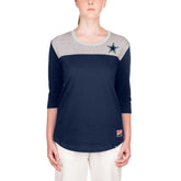 Dallas Cowboys New Era Women's 3/4 Sleeve T-Shirt - Navy - NFL