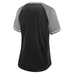 Chicago White Sox Fanatics Women's Glitz & Glam League Diva Raglan V-Neck T-Shirt Outlet