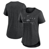 Chicago White Sox Nike Women's Knockout Team Stack Tri-Blend T-Shirt Near Me