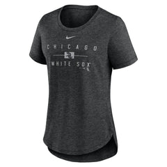 Chicago White Sox Nike Women's Knockout Team Stack Tri-Blend T-Shirt Near Me