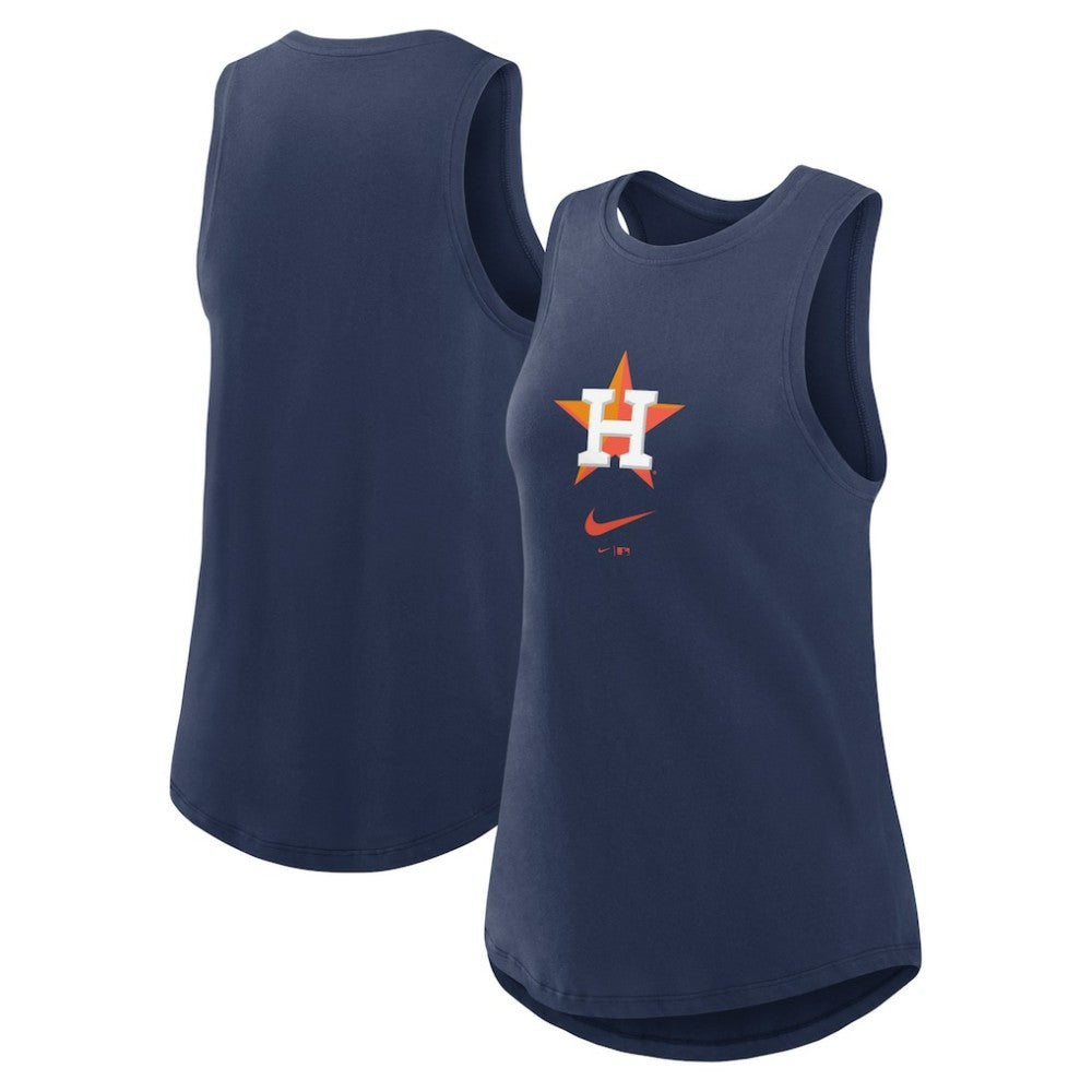 Houston Astros Nike Women's Legacy Icon High Neck Dri-FIT Tank Top for sale