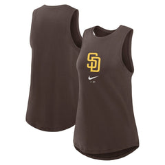 San Diego Padres Nike Women's Legacy Icon High Neck Dri-FIT Tank Top Sale