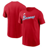 Atlanta Braves Nike Cooperstown Collection Wordmark T-Shirt for sale