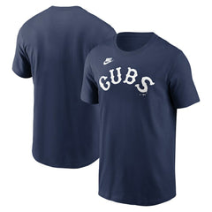 Chicago Cubs Nike Cooperstown Collection Wordmark T-Shirt Outlet
