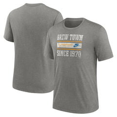 Milwaukee Brewers Nike Cooperstown Collection Local Stack Tri-Blend T-Shirt Near Me