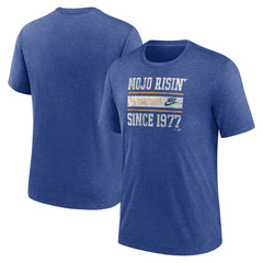 Seattle Mariners Nike Cooperstown Collection Local Stack Tri-Blend T-Shirt Outlet