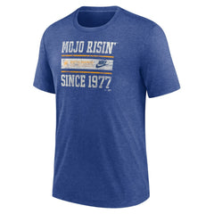 Seattle Mariners Nike Cooperstown Collection Local Stack Tri-Blend T-Shirt Outlet