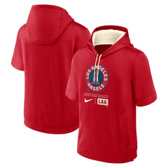 Los Angeles Angels Nike City Connect Color Block Short Sleeve Pullover Hoodie Discount