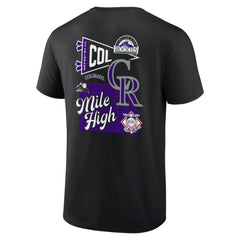 Colorado Rockies Fanatics Split Zone T-Shirt for sale