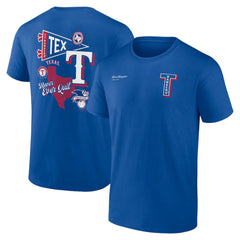 Texas Rangers Fanatics Split Zone T-Shirt Outlet