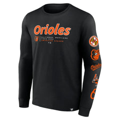 Baltimore Orioles Fanatics Strike the Goal Long Sleeve T-Shirt Discount