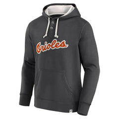 Fanatics Baltimore Orioles Black Plan for Adversity Henley Fleece Pullover Hoodie for sale