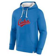 Fanatics Chicago Cubs Royal Plan for Adversity Henley Fleece Pullover Hoodie Discount