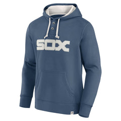 Fanatics Chicago White Sox Navy Plan for Adversity Henley Fleece Pullover Hoodie Outlet