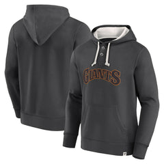 Fanatics San Francisco Giants Black Plan for Adversity Henley Fleece Pullover Hoodie Outlet