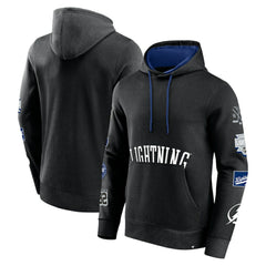 Tampa Bay Lightning Fanatics Wild Winner Pullover Hoodie - Black | Fanatics Lifestyle