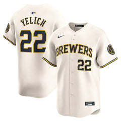 Christian Yelich Milwaukee Brewers Nike Home Limited Player Jersey Outlet