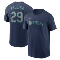 Cal Raleigh Seattle Mariners Nike Fuse Name & Number T-Shirt Outlet
