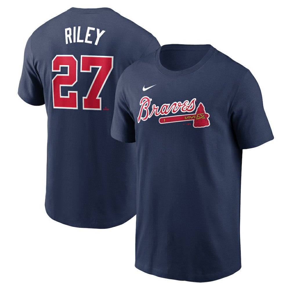Austin Riley Atlanta Braves Nike Fuse Name & Number T-Shirt for sale