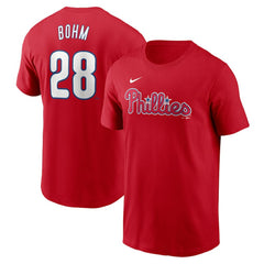 Alec Bohm Philadelphia Phillies Nike Fuse Name & Number T-Shirt Sale
