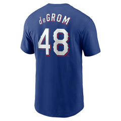 Jacob deGrom Texas Rangers Nike Fuse Name & Number T-Shirt for sale