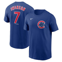 Dansby Swanson Chicago Cubs Nike Fuse Name & Number T-Shirt for sale