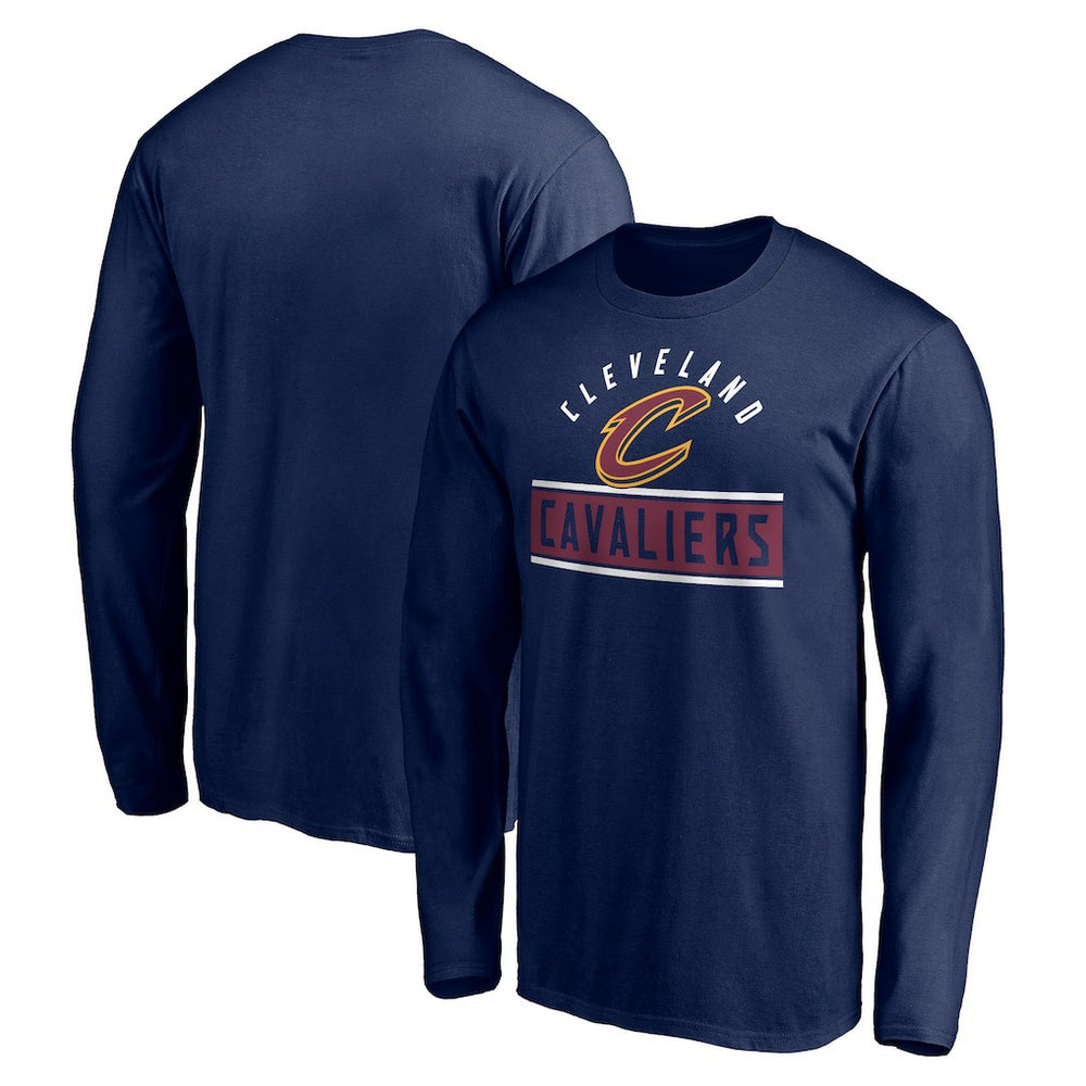 Cleveland Cavaliers Team Arch Knockout Long Sleeve T-Shirt Navy