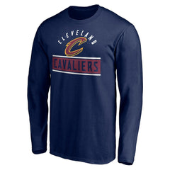 Cleveland Cavaliers Team Arch Knockout Long Sleeve T-Shirt Navy