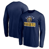 Denver Nuggets Team Arch Knockout Long Sleeve T-Shirt Navy