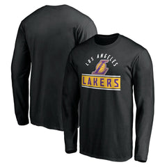 Los Angeles Lakers Team Arch Knockout Long Sleeve T-Shirt Black